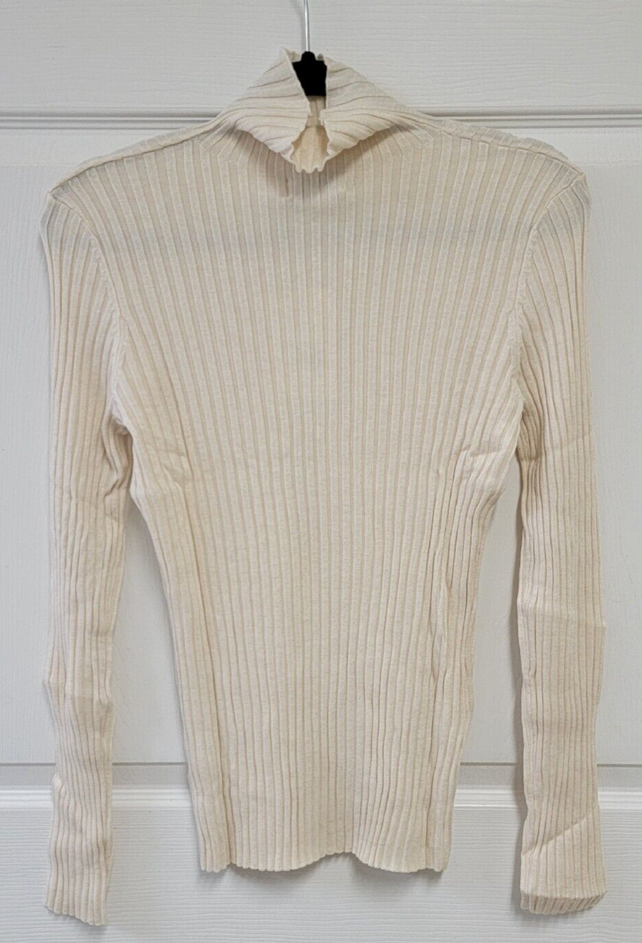NORR Chelsea Long Sleeve Knit Top Off White Women's EUR Size 42/XL